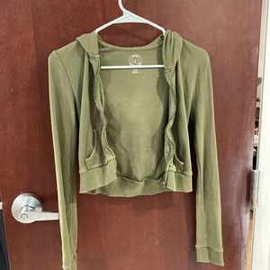 Urban outfitters cropped zip up
